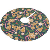 Jupon De Sapin En Polyester Brossé Pain d'épices (Angle)