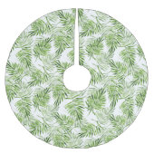 Jupon De Sapin En Polyester Brossé Palmettes vertes (Devant)