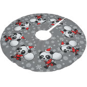 Jupon De Sapin En Polyester Brossé Pandas de danse (Angle)