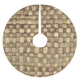 Jupon De Sapin En Polyester Brossé Panier d'artisanat Texture sans couture