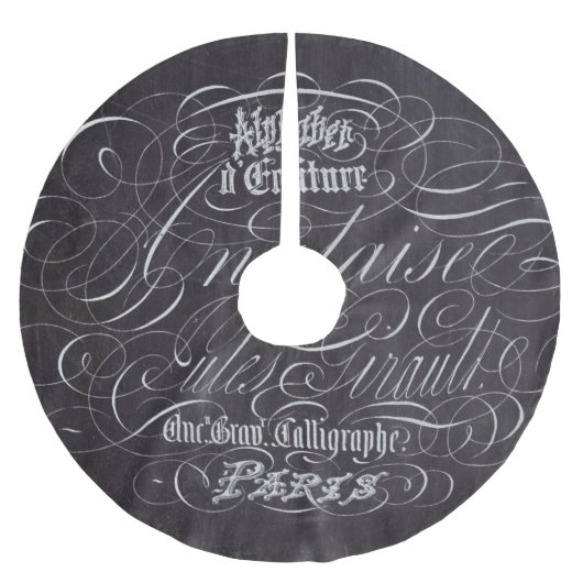 Jupon De Sapin En Polyester Brossé Panneaux rougeâtres à Paris Scripts français (Devant)