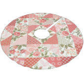 Jupon De Sapin En Polyester Brossé Papillons rose Patchwork sans couture (Angle)