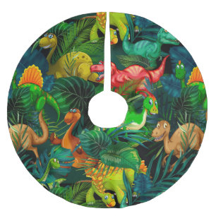 Jupon De Sapin En Polyester Brossé Parc Dinosaur