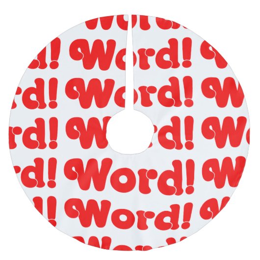 Jupon De Sapin En Polyester Brossé Parole ! (Devant)