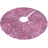 Jupon De Sapin En Polyester Brossé Parties scintillant Bokeh rose (Angle)