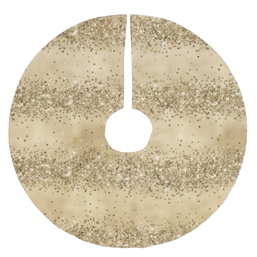 Jupon De Sapin En Polyester Brossé Parties scintillant d'or Confetti Sparkle (Devant)