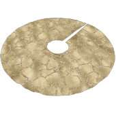 Jupon De Sapin En Polyester Brossé Parties scintillant en or Giraffe  (Angle)