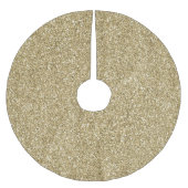 Jupon De Sapin En Polyester Brossé Parties scintillant Jaune Gold Glitz (Devant)