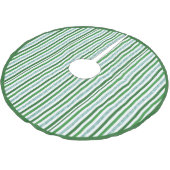 Jupon De Sapin En Polyester Brossé Parties scintillant moderne verte en argent rayé N (Angle)