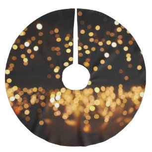 Jupon De Sapin En Polyester Brossé Parties scintillant Noir d'or : Arrière - plan Abs