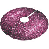 Jupon De Sapin En Polyester Brossé Parties scintillant rose foncé brillant (Angle)