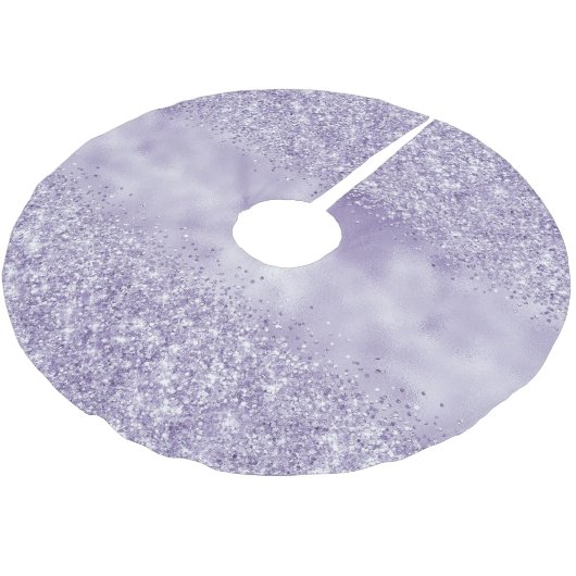 Jupon De Sapin En Polyester Brossé Parties scintillant violette brillante (Angle)