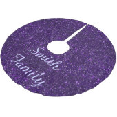 Jupon De Sapin En Polyester Brossé Parties scintillant violette personnalisée Jupe d' (Angle)