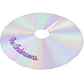 Jupon De Sapin En Polyester Brossé Pastel Iridescente Palette Gradient (Angle)