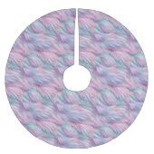Jupon De Sapin En Polyester Brossé Pastel Rainbow Fur (Devant)