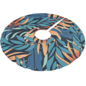 Jupon De Sapin En Polyester Brossé Pastel Tropical Botanical Abstrait (Angle)