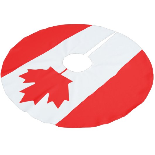 Jupon De Sapin En Polyester Brossé Patriotic National Flag of Canada (Angle)
