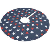 Jupon De Sapin En Polyester Brossé Patriotic Stars Design Tree Jupe (Angle)