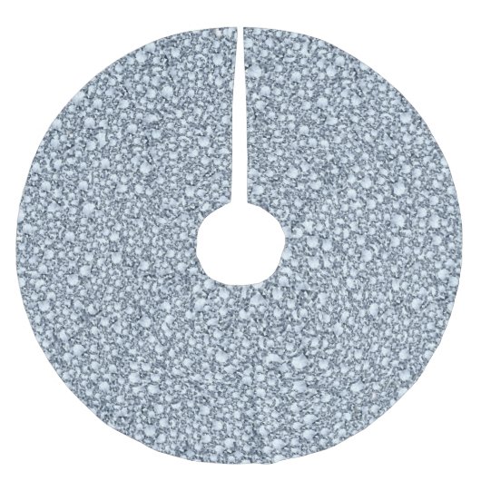 Jupon De Sapin En Polyester Brossé Patter Glitter (Devant)