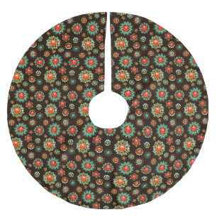 Jupon De Sapin En Polyester Brossé Pattern de Ethnic Brooches Seamless