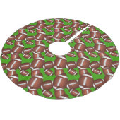 Jupon De Sapin En Polyester Brossé Pattern de football (Angle)