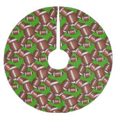 Jupon De Sapin En Polyester Brossé Pattern de football (Devant)