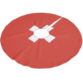 Jupon De Sapin En Polyester Brossé pavillon suisse (Angle)