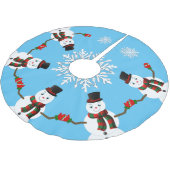 Jupon De Sapin En Polyester Brossé Pax the snowman (Angle)