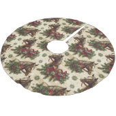 Jupon De Sapin En Polyester Brossé Pays Chevaux de Noël (Angle)