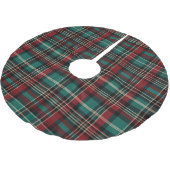 Jupon De Sapin En Polyester Brossé Pays Red Green Plaid Noël (Angle)