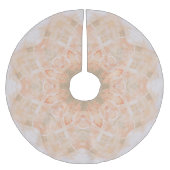 Jupon De Sapin En Polyester Brossé Peach Orange Mandala (Devant)