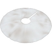 Jupon De Sapin En Polyester Brossé Pearl White Christmas (Angle)