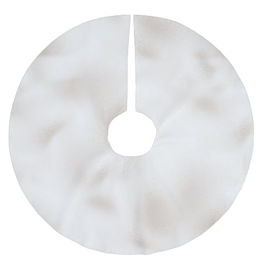 Jupon De Sapin En Polyester Brossé Pearl White Christmas (Devant)