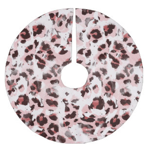 Jupon De Sapin En Polyester Brossé Peau Animal Léopard : Élégance Teinture Tie.