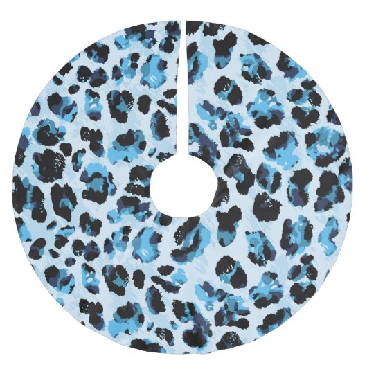 Jupon De Sapin En Polyester Brossé Peau de Cheetah léopard : Aquarelle teinture Vinta (Devant)