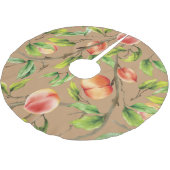 Jupon De Sapin En Polyester Brossé Pêche sur l'arbre (Angle)