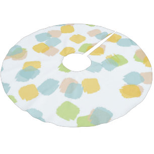 Jupon De Sapin En Polyester Brossé Peindre Carré blanc