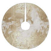 Jupon De Sapin En Polyester Brossé Peinture blanche en or glam (look) (Devant)