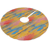 Jupon De Sapin En Polyester Brossé Peinture colorée (Angle)