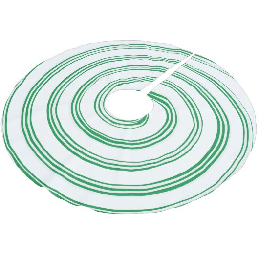 Jupon De Sapin En Polyester Brossé Pepperment Green et White Spiral Tree Jupe (Angle)