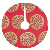 Jupon De Sapin En Polyester Brossé Pepperoni Pizza Thunder_Cove (Devant)