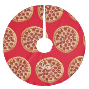 Jupon De Sapin En Polyester Brossé Pepperoni Pizza Thunder_Cove