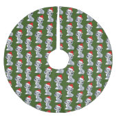 Jupon De Sapin En Polyester Brossé Père Noël Kitten (Devant)