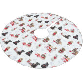 JUPON DE SAPIN EN POLYESTER BROSSÉ PÈRE NOËL PUPS (Angle)