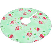 Jupon De Sapin En Polyester Brossé Père Noël surpris (Angle)