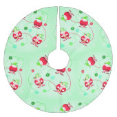 Jupon De Sapin En Polyester Brossé Père Noël surpris (Devant)