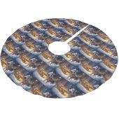 Jupon De Sapin En Polyester Brossé Période des Fêtes de Noël Greyhound (Angle)