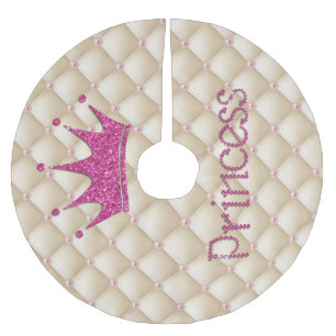 Jupon De Sapin En Polyester Brossé Perles Charmantes Chic ,Diadème, Princesse,Paillet
