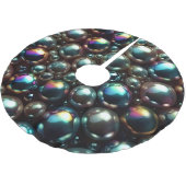 Jupon De Sapin En Polyester Brossé Perles noires (Angle)