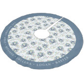 Jupon De Sapin En Polyester Brossé Personalized Coastal Crab Christmas Lights (Angle)